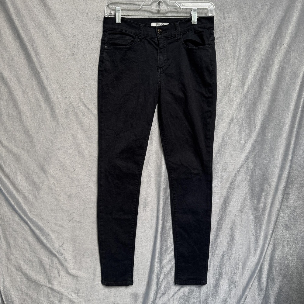 Sneak Peek SP Black Label Jeans‎ Womens 26 Black Mid Rise Skinny Stretch